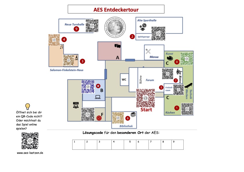AES Entdeckertour Spielplan