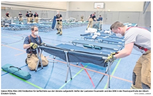 Sporthalle nimmt bis zu 140 Geflüchtete auf