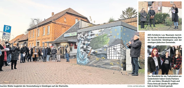 Von Schüler*innen gestaltetes Wandbild bereichert Gedenkstätte in Gleidingen