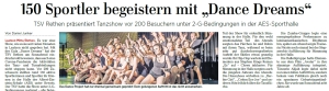 150 Sportler begeistern mit &quot;Dance Dreams&quot;